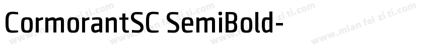 CormorantSC SemiBold字体转换